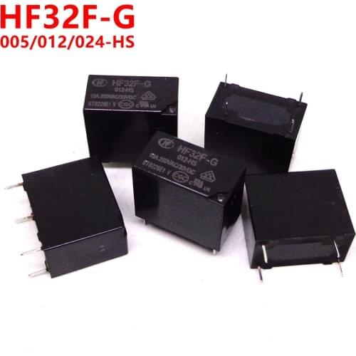 20PCS HF relay JZC-32F HF32F-G 005 012 024 -HS HF32F 5V 12V 24V 10A 4PIN relay new and original