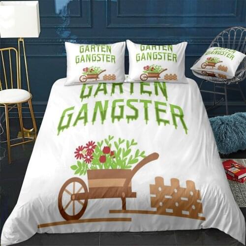 Garten Gangster Duvet Cover Comfortable Quilt Home Decora Design Universal Bedding Set Bedclothes+Pillowcase 3pcs