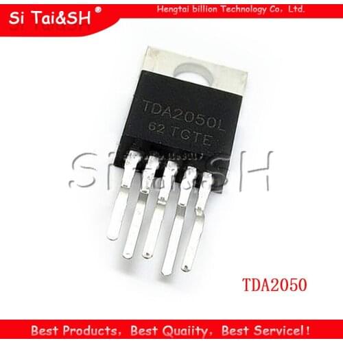 5PCS TDA2050 TDA2050A TO220-5 new original 32W high fidelity audio power amplifier