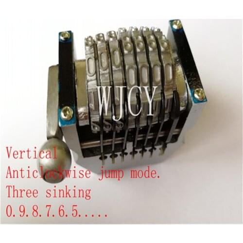 7 digits GTO numbering machine Anticlockwise Vertical backward Three Sinking