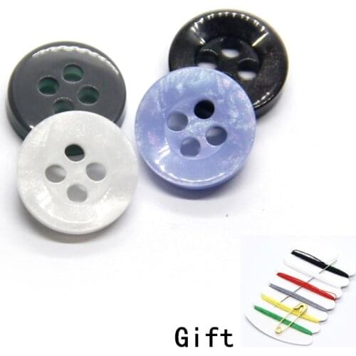 9/10/11mm Pearl Resin Shirt Buttons For Clothing Femal Kids Decorative 4 Holes Green Handmade DIY Accessories 30pcs Wholesale