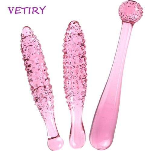 Glass Anal Plug G-spot Anal Beads Sex Toys for Women Men Butt Plug Prostate Massager Dildo Vaginal Stimulation Adult Products