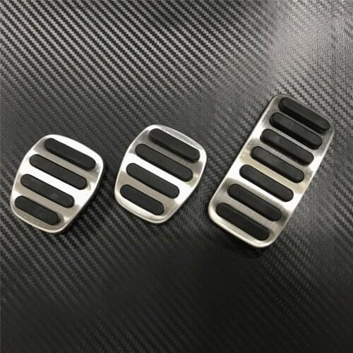 DEE Car Accessory For Volvo S40 V40 C30 MT Manual Gas Brake Accelerator Modified Pedal Stainless Steel Pads Refit Cover