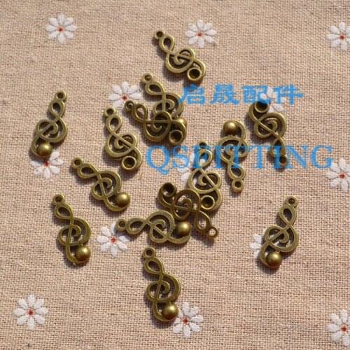 Free shipping!!!sell 24*11MM anti-brozen alloy pendant,jewelry Accessory,Small Charm,Musical note