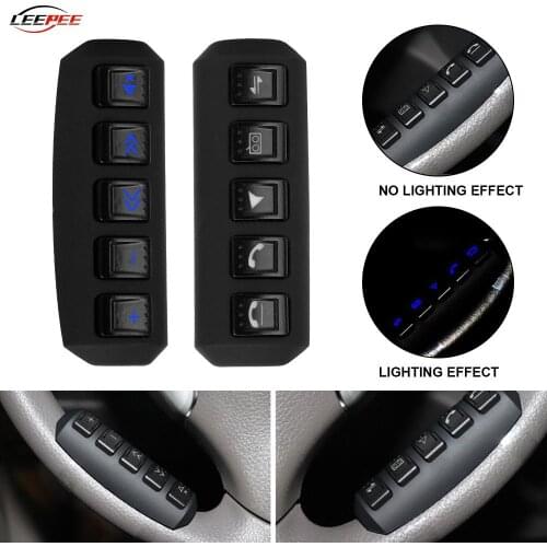 2pcs Car Steering Wheel Remote Control Buttons Wireless LED Backlight 4x4 Auto Accessories For Audio Radio DVD Player Stereo GPS