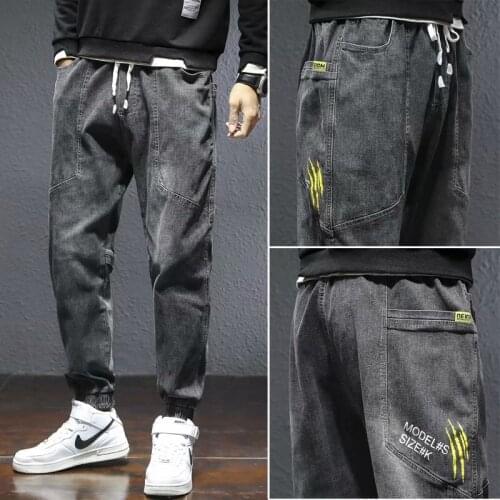 Fashion Mens Pants Hip Hop Japan Style Streetwear Jogging Pants Cargo Pants Men Casual Men Clothing Elastic Waist Men Trouser