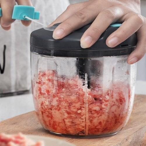 Household Meat Chopper Portable Seasoning Cutter Convenient Cooking Ingredients Grinder Sharp Stainless Steel Blade Kitchen Tool