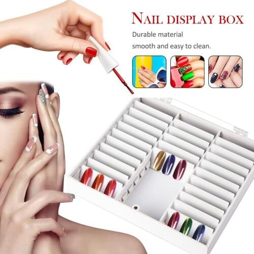 Nail Gel Polish Color Display Box Nail Polish Holder Gel Polish Nail Display Case Box Nail Art Accessories