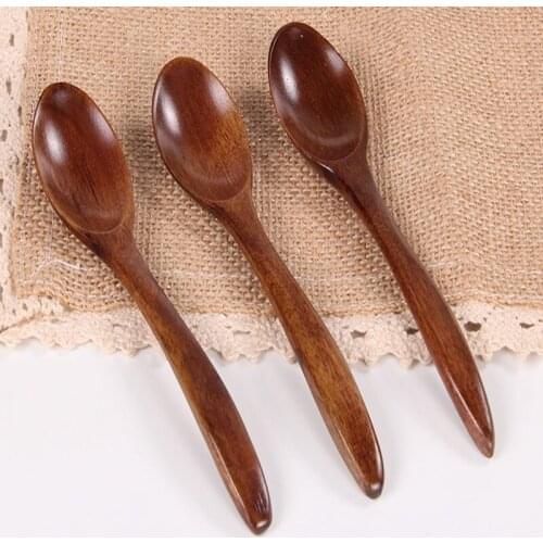 Wooden Spoon Bamboo Kitchen Cooking Utensil Tool Soup Teaspoon Catering Kicthen Accessories