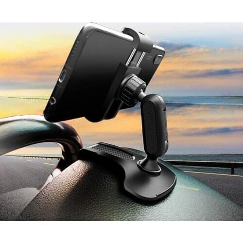 Car Dashboard Phone Holder 360 Degree Rotation Car Phone Mount Car Rearview Mirror Sun Visor Phone Clip Mount Stand
