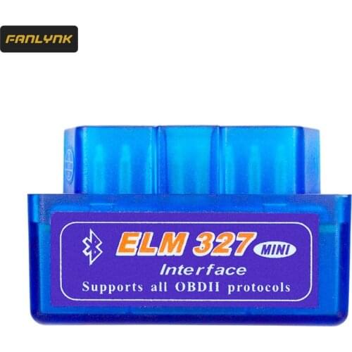 Mini Bluetooth Elm327 Elm 327 V1.5 V2.1 OBD2 Diagnostic Scanner Tool Error Code Read Adapter For Android Iphone PC