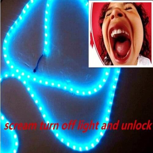 Shouting prop screen enough time to turn on the light shout continuously to trigger the lock open door Takagism prop