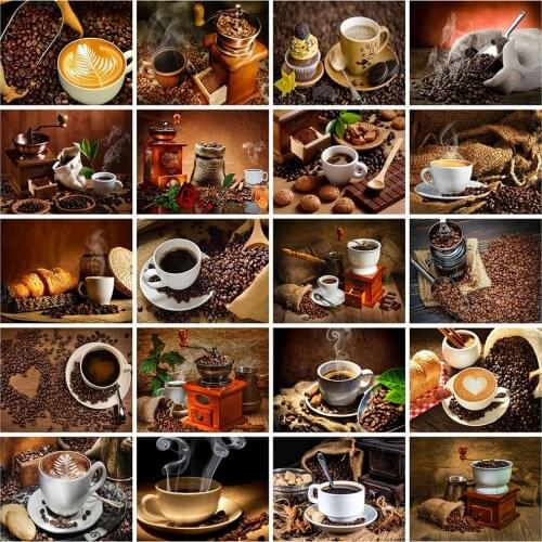 Evershine Diamond Painting Coffee Cups 5D DIY Full Square Diamond Embroidery Cross Stitch Scenery Mosaic Rhinestone Home Decor