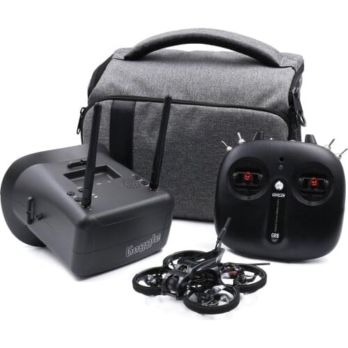 GEPRC TinyGO Racing FPV Whoop RTF GEP-12A-F4 200mW Runcam Nano2 GR1102 10000KV 79mm Drone GR8 Remote Controller 4.3inch Goggles