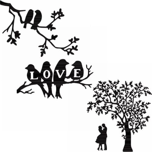 In Love of People/loving Birds Metal Cutting Dies New 2021 Diy Scrapbook Album Paper Cards Decorative Emboss Paper Crafts Die