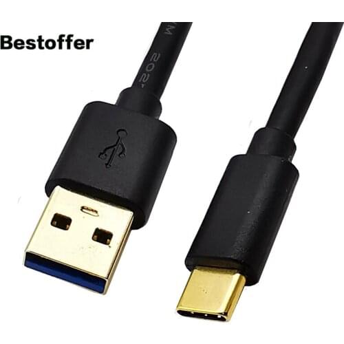 0.5 Meters / 1 Meters USB 3.1 Gold Plated Data Cable Type-A Male to Type-C Male