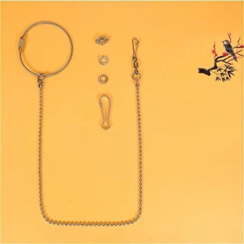 KUSO Pet Bird Leash Parrot Foot Chain Stainless Steel 304 Anklet Ring Outdoor Flying Training Activity