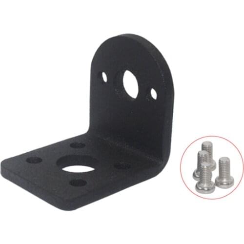 Gear Motor Mounting Bracket, 25GA Gearbox Fixed Seat Gear Reduction Motor Holder with 4 Piece M3 Screws