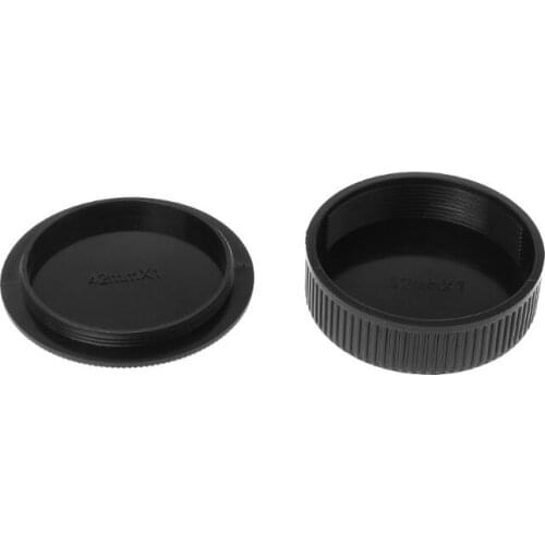 Rear Lens Body Cap Camera Cover M42 42mm Anti-dust Screw Mount Protection Black Q81F