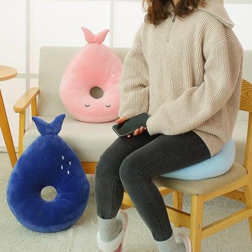 Cartoon Whale Plush Toy Soft Stuffed Animals Chair Seat Pillow Sofa Cushion Baby Christmas Gift Bedroom