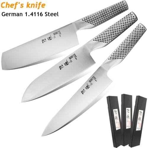 Japanese Kitchen Knife Set Fish Filleting Stainless Steel Cleaver Chef Knives Salmon Sushi Santoku Raw Cooking Tool