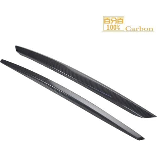 Real Dry Carbon Fiber Trunk Trims Strips For Infiniti Q50 Rear Trunk Trim Grill 2015-2017