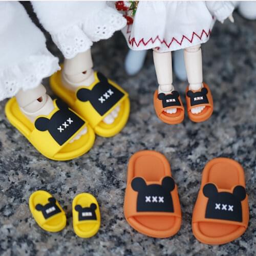 Ob11 baby shoes UFdoll YMY DDF MOLLY BJD GSC pure body cute baby bear slippers doll shoe