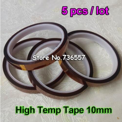 10mm * 33m High Temp Office Adhesive Tape for hot stamping sublimation heat transfer heat press transfering 5pcs/pack