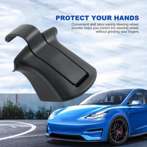 Turning Steering Wheel Booster Spinner Knob 360 Degree Rotation Metal Bearing Power Handle Ball Shaped For Tesla Model 3 Y 16-21