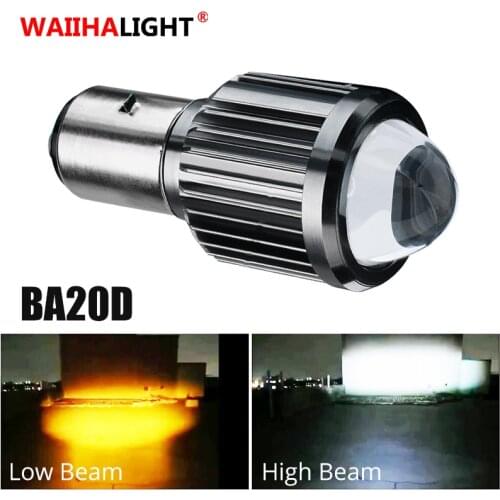 Super Bright BA20D H4 Motorcycle Headlight 9-80V HI/LO Beam LED Light CSP lens Fog Lamp Scooter ATV Accessories High Power Light