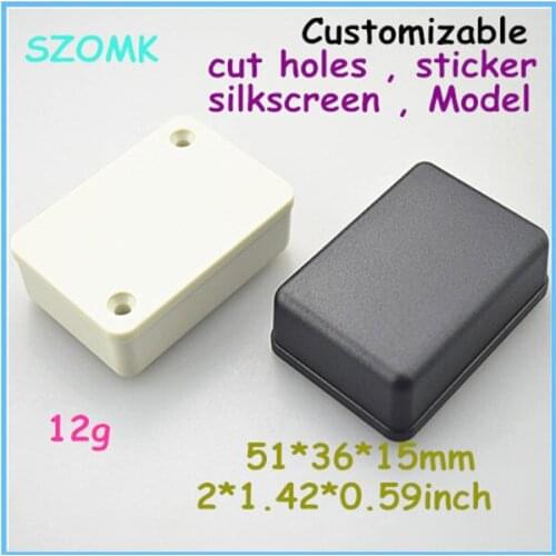 Szomk small plastic box instrument junction box (10 pcs) 51*36*15mm electronics project box electronics switch box