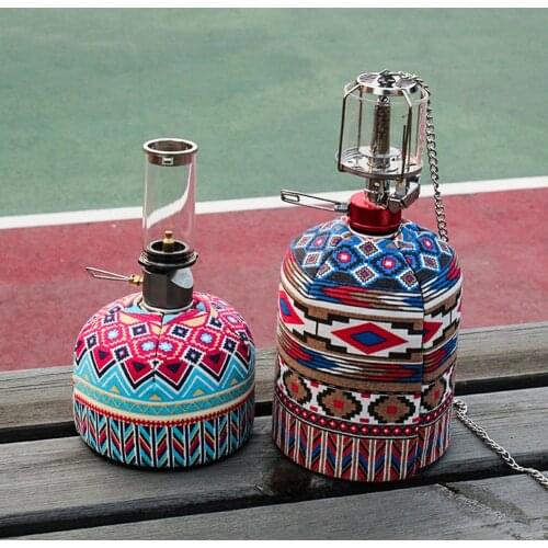 Fuel Cylinder Storage Bag Outdoor Hiking Camping 450/230g Gas Canister Protective Cover Durable Canister Cover Storage Bag