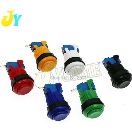 100pcs Jamma Arcade Push Button 28mm HAPP Style Push Button American Button For DIY Arcade Joystick DIY Kit
