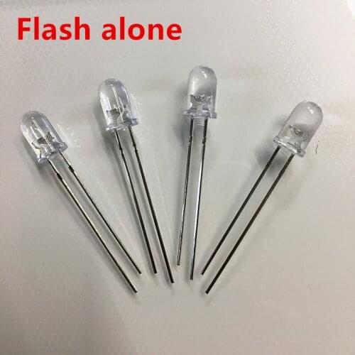 1000PCS/pack 5mm LED Flicker Diodes Flashing Blue/Green/Red/yellow Emitting Flash alone Blink Self-flashing