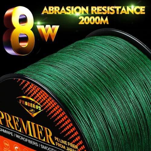 2000M Braided Fishing Line 8 Strands Multifilament PE Carp Line Super Strong Saltwater Freshwater Super Stronger Wire