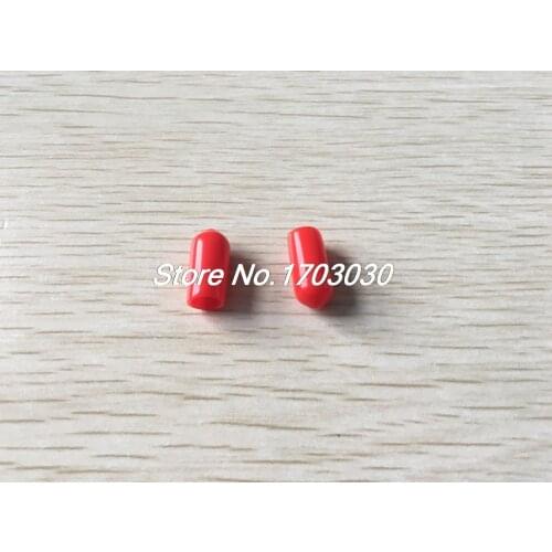 400 Pcs 6mm Inner Diameter Red PVC Slip Pipe End Caps Cover Fittings