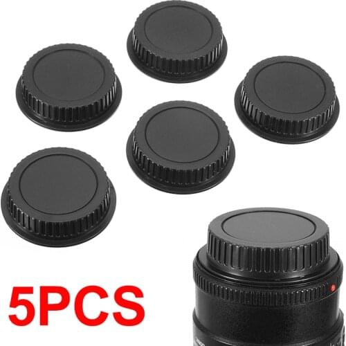 5pcs High Impact Plastic Rear Lens Cover Durable Protection Camera Lens Back Covers For Canon Camera EF ES-S EOS Series