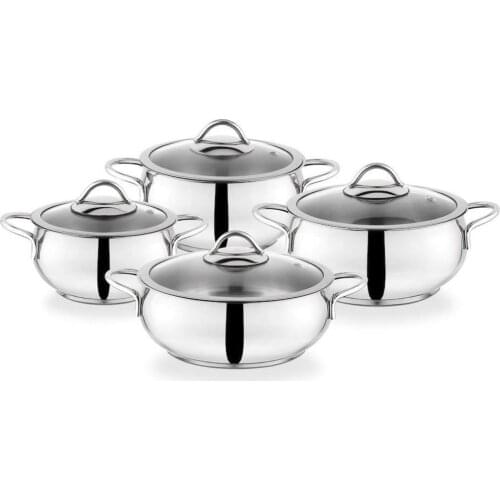 SchaferCookhaus 8 Piece Steel Cookware Set