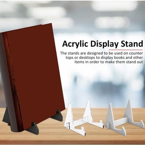 Acrylic Lazy Bookstand Photo Frame Cookbook Recipe Holder for Kitchen Countertops