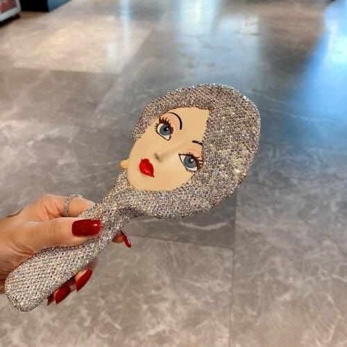 Glitter Comb Diamond Airbag Combs for Hair Beauty Hair Brushes Sparkling Rhinestone Hair Accessories Gifts for Girlfriend Women