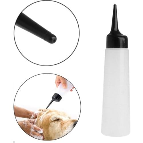 240ML Diluted Shampoo Bottle with Dog Shampoo Scale Pet Dog Bath Brush Dilution Ratio Bottle Pet Supplies Sinks for Salon