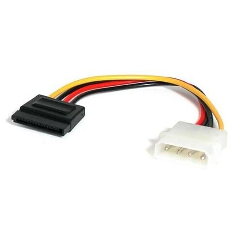 IMC Wholesale 5 X New 6inches 4pin Male Molex~SATA 24pin Female SATA Power Adapter Cable Cord