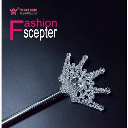 Pageant Scepter Rhinestone Crystal Double Side Big Size Fashion Accessories Props Pagea Crown Wands For Beauty Girls Sz027