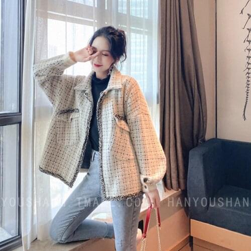 Short sweater coat women cardigan spring autumn small imitation mink fleece 2020 autumn winter new loose knit sweater coat 9b