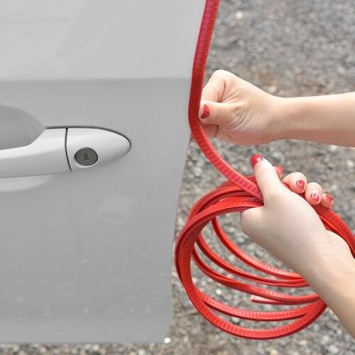 10meters DIY Car Door Bumper Edge Scratch Protector Sealing Strip Guard Trim PVC+Steel Decoratioon Strip External Accessories