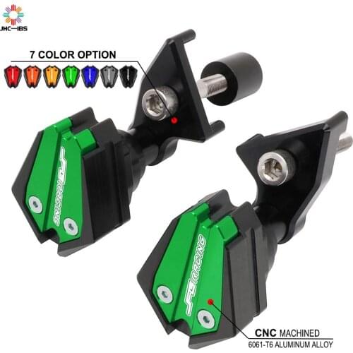 Motorcycle CNC Frame Slider Falling Protection Anti Crash Pad Protector Guard For KAWASAKI Ninja ZX10R ZX-10R 2011-2017