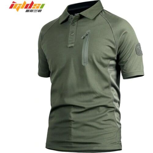 IGLDSI Men Tactical Polo Shirt New 2018 Breathable Perspiration Combat Army Quick Dry Men Top Military Camouflage Polo Shirts