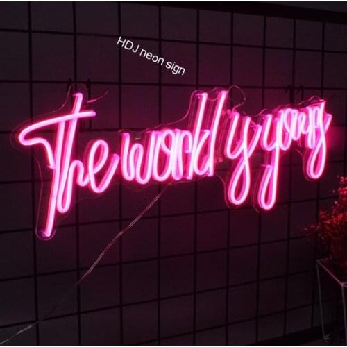 Custom Folding Neon Sign Light 3D Led Flex Transparent Acrylic Letter Hanging Party Background Decor Wedding Bar Lights Neon