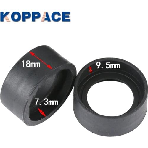 KOPPACE One Pair for 32-36mm Stereo Microscope Eye Guards Binocular Flat Angle Rubber Eyepiece Eye Guards Cups Shield