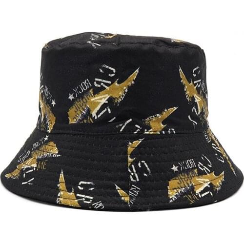 2021 Cotton Fashion Joker Print Bucket Hat Fisherman Hat Outdoor Travel Hat Sun Cap Hats for Men and Women 394